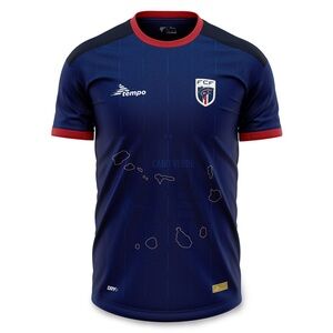 Cape Verde Soccer Jersey Blue Home Cabo Verde National Football Team 2025 S-XXL
